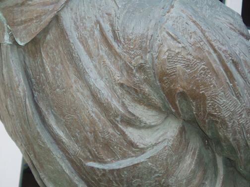Monumental Bronze Sculpture Detail