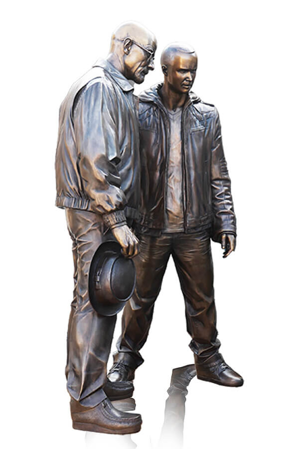 Breaking Bad Sculptures Cast in Bronze by #AFAFoundry Breaking Bad Sculptures Cast in Bronze by #AFAFoundry